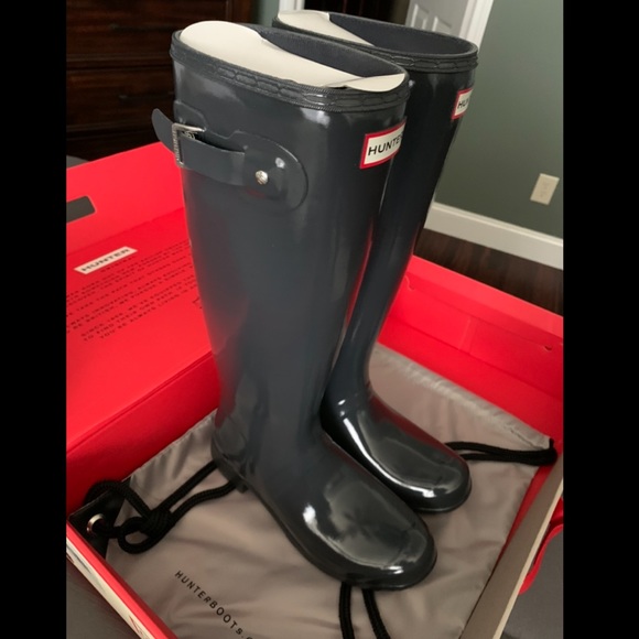 Slate Grey Hunter Boots - Picture 3 of 4